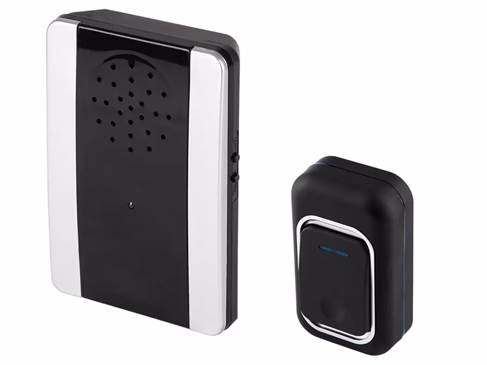 Trådløs ringeklokke 300 m – 2 knapper vanntett