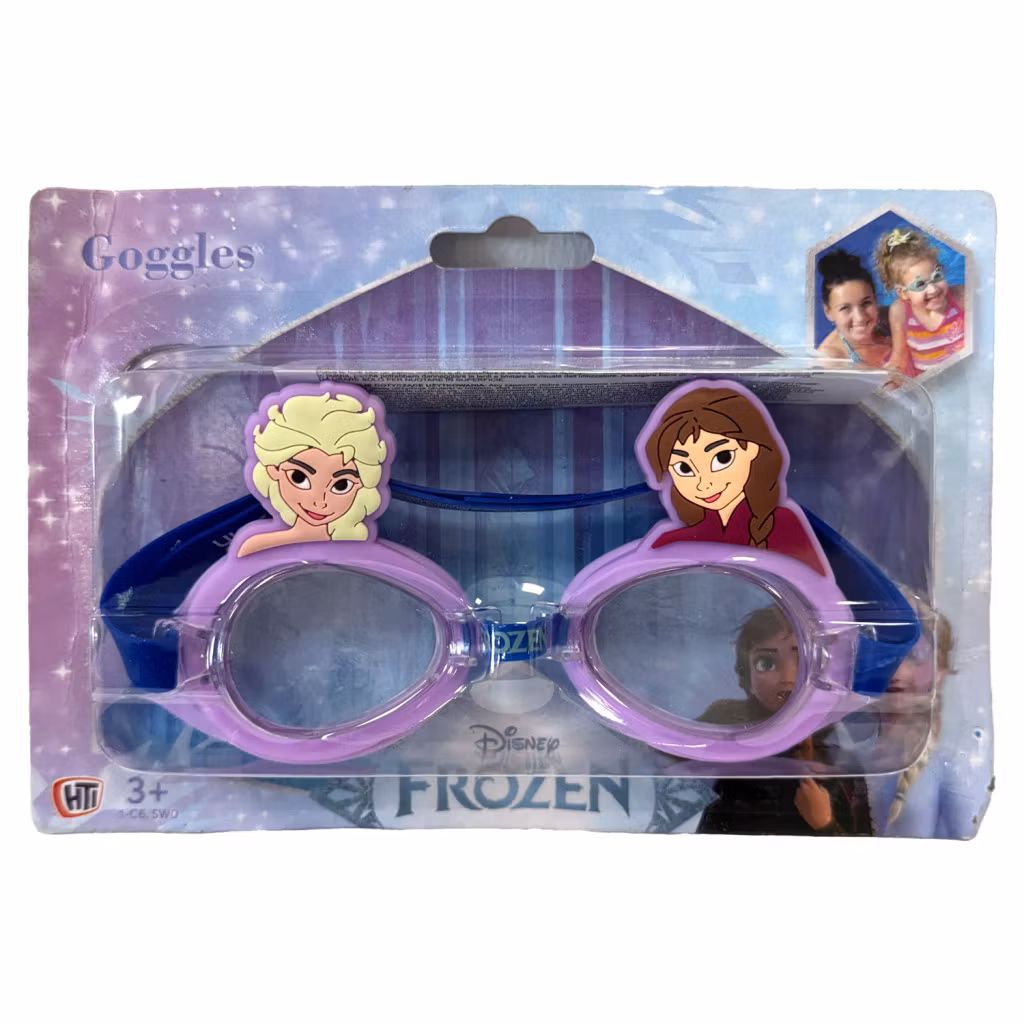 Disney Frozen -uimalasit lapsille - 3D-kuvio violetti