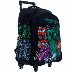 Minecraft rullande skolväska 46 cm – ryggsäck med hjul