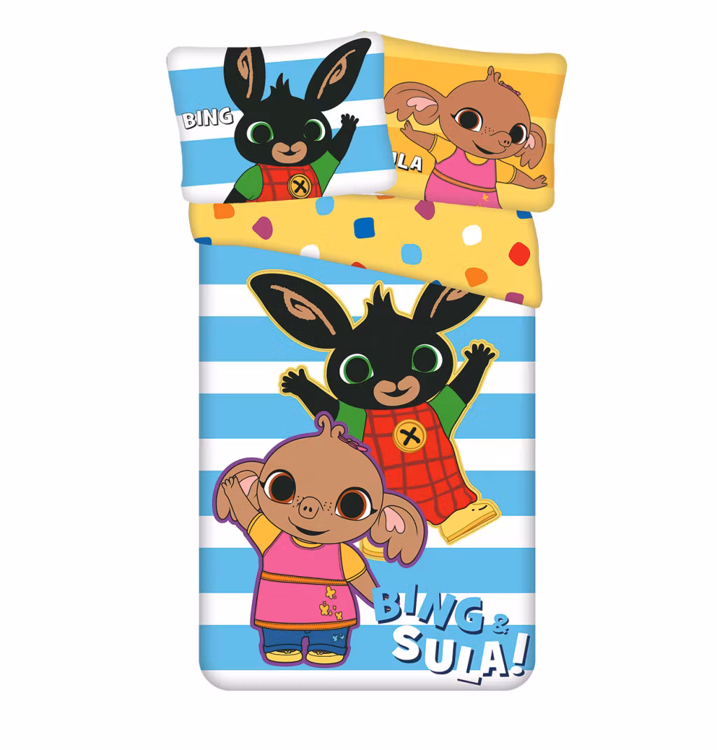 Bing bäddset 140x200 cm – Sula bomull blå