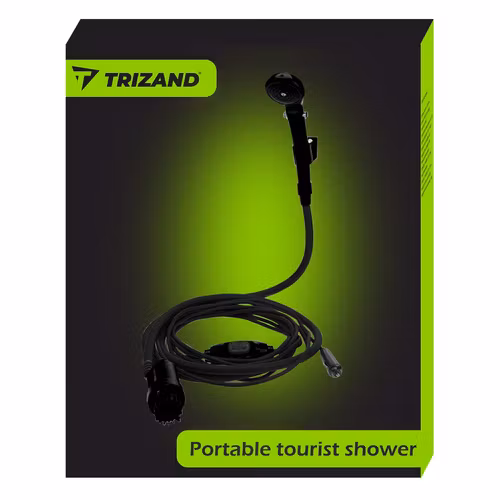 Portable camping shower 12V – shower with pump
