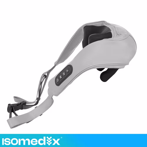 Shiatsu nackmassageapparat trådlös – Isomedix med värme USB-C