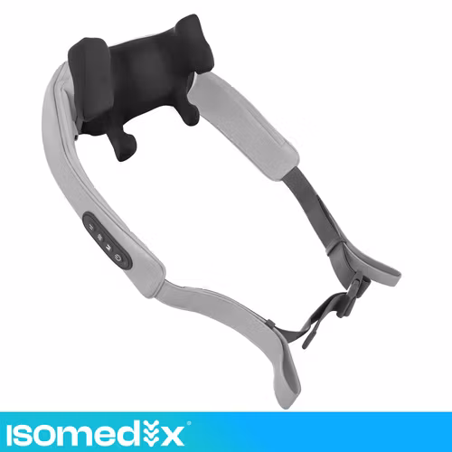 Shiatsu nackmassageapparat trådlös – Isomedix med värme USB-C