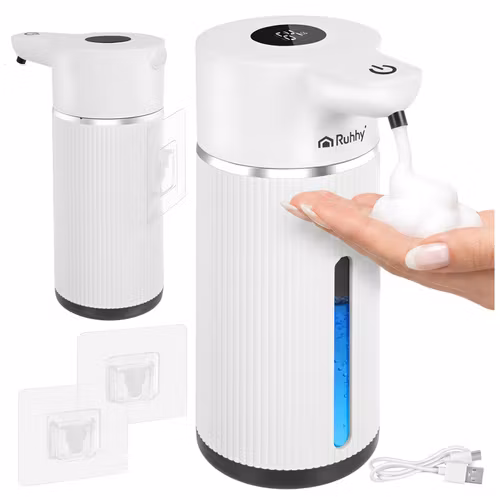 Automatisk tvålpump 420 ml – Ruhhy touchless dispenser USB-C