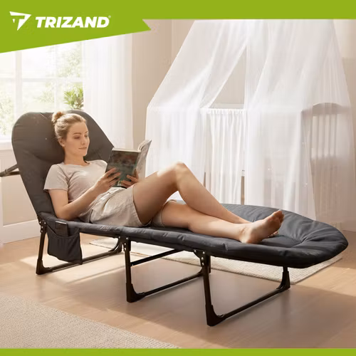 Campingbädd hopfällbar med madrass – 150 kg