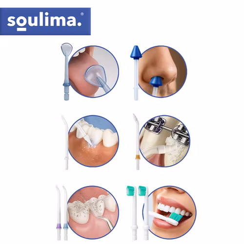 Munskölj irrigator 5 lägen – Trådlös med 8 munstycken