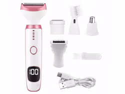 5-i-1 epilator dam – trimmer kropp, ansikte & bikini USB