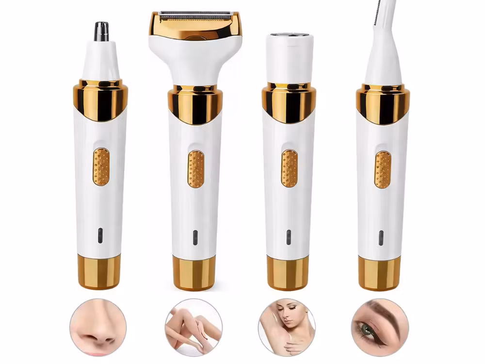 4-i-1 epilator dam – trimmer kropp, ansikte & bikini USB