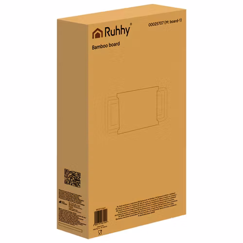 Skärbräda bambu med behållare – köksbräda