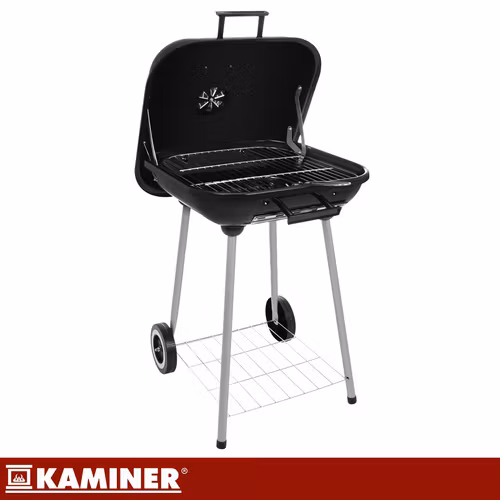 Kolgrill med lock och hjul – KAMINER portabel grill