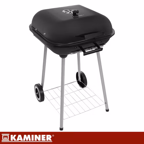 Kolgrill med lock och hjul – KAMINER portabel grill
