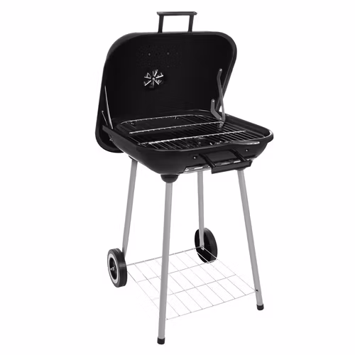 Kolgrill med lock och hjul – KAMINER portabel grill