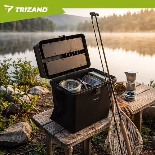 Fiskelåda med sits – Fiskebox organizer