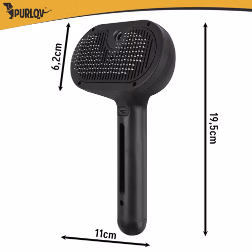 Ångborste för hund & katt – Purlov elektrisk pälsborste