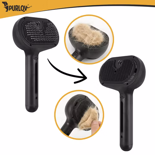 Ångborste för hund & katt – Purlov elektrisk pälsborste