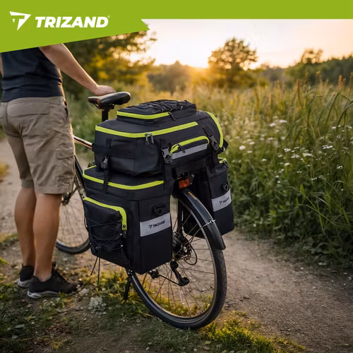 Cykelväska 65L 3-i-1 – TRIZAND pakethållarväska