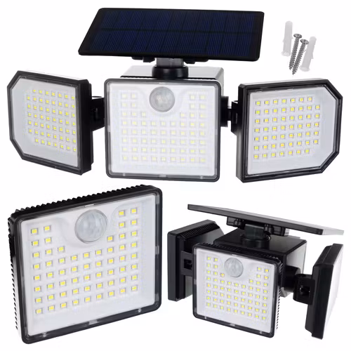 Solcellslampa 167 LED 500lm – IZOXIS med sensor & fjärr