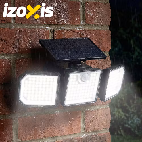 Solcellslampa 167 LED 500lm – IZOXIS med sensor & fjärr