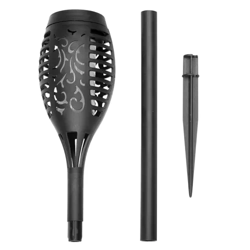 Solcellslampor flameffekt 4-pack – trädgårdsfacklor LED