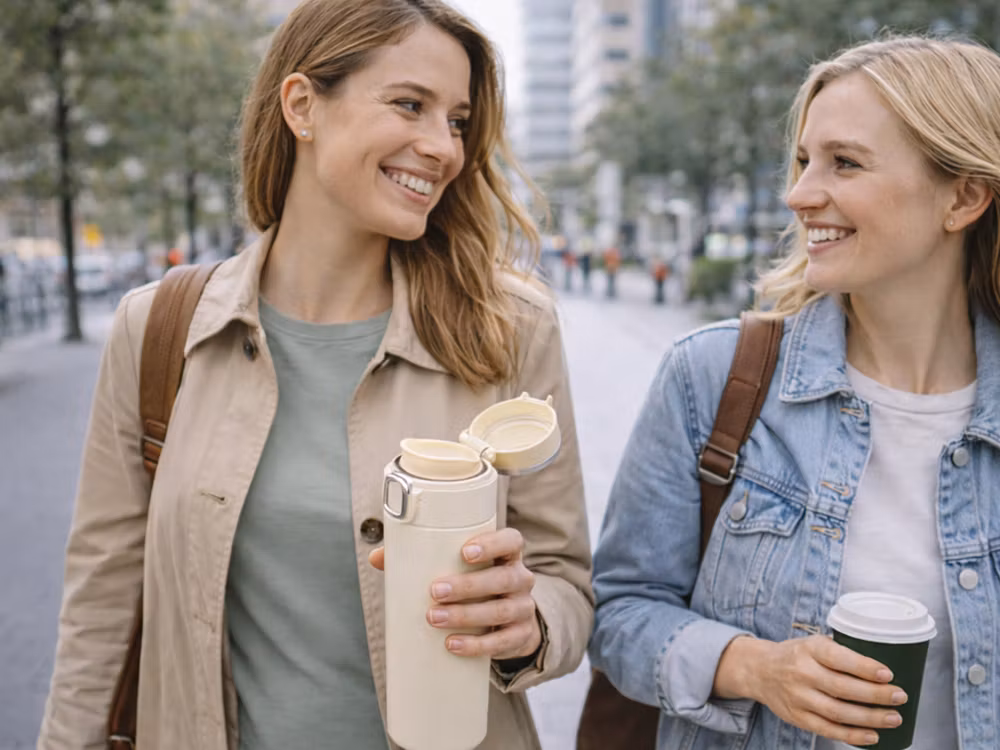 Termosmugg 400 ml med temperaturdisplay – smart termos