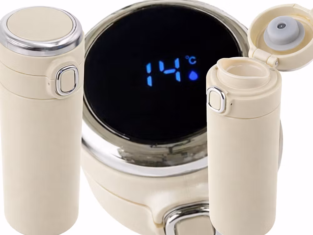Termosmugg 400 ml med temperaturdisplay – smart termos