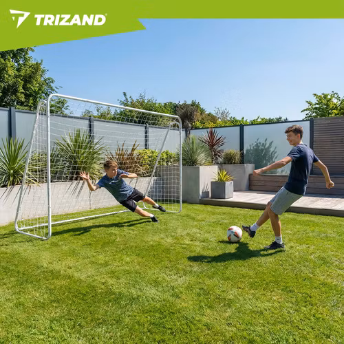 Fotbollsmål 213x150 cm – Metallmål med nät