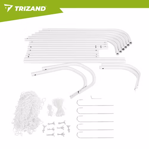 Fotbollsmål 213x150 cm – Metallmål med nät