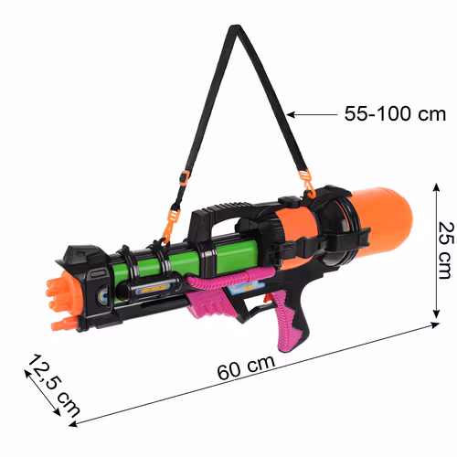 Vattengevär 60 cm 1,25L – stor vattenpistol med lång räckvidd