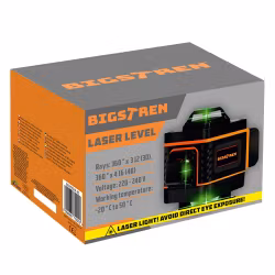 Laserpass 4D 16 linjer 360° – BIGSTREN grön korslaser