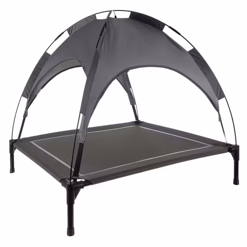 Hundsäng XXL med tak – upphöjd  hundbädd