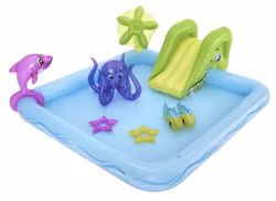 Vattenlekland barn med rutschkana – Bestway Aquarium