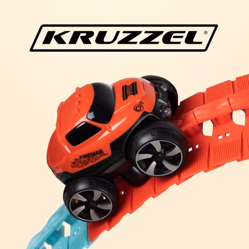 Flexibel bilbana 4,8 m – LED bil & 192 delar