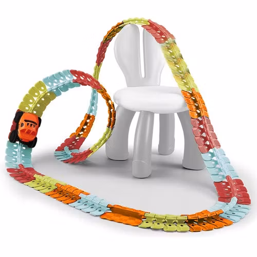 Flexibel bilbana 4,8 m – LED bil & 192 delar