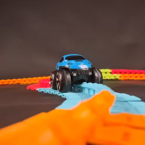 Flexibel bilbana 4,8 m – LED bil & 192 delar