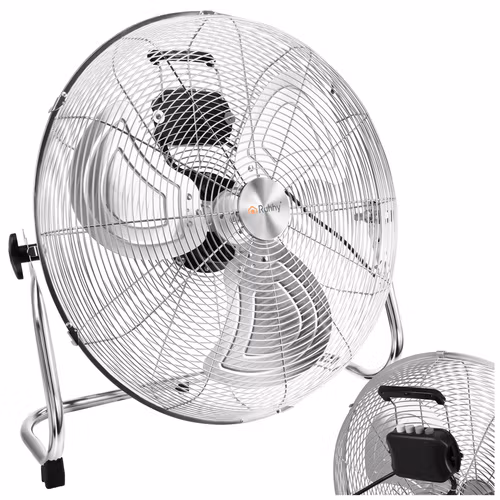 Golvfläkt 50 cm 130W – Ruhhy kraftfull metallfläkt