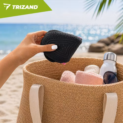 Vattenskor svart rosa  | Halkfria badskor 5 mm