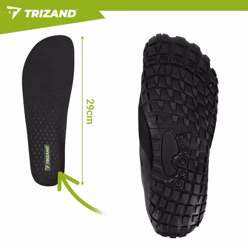 Vattenskor svart | Halkfria badskor 5 mm – Trizand (42-45)