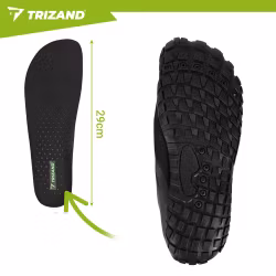Vattenskor svart | Halkfria badskor 5 mm – Trizand (42-45)