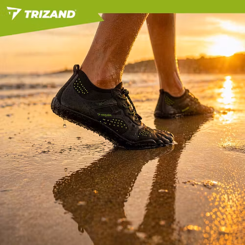 Vattenskor svart | Halkfria badskor 5 mm – Trizand (42-45)