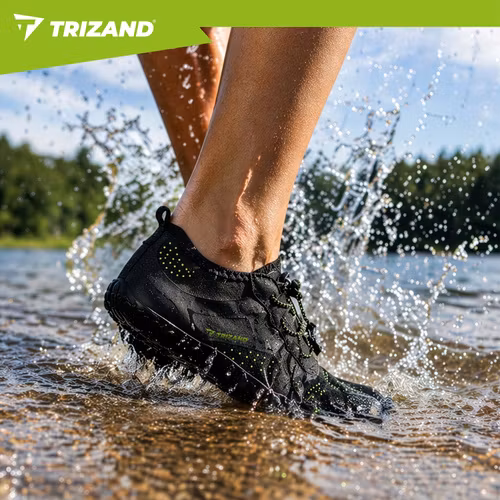 Vattenskor svart | Halkfria badskor 5 mm – Trizand (42-45)