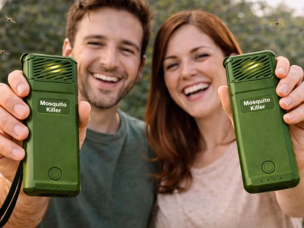Portabel myggavvisare USB – med 6 refiller | Effektivt skydd