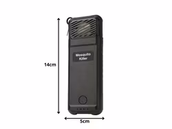 Svart portabel myggavvisare USB – 6 refiller ingår