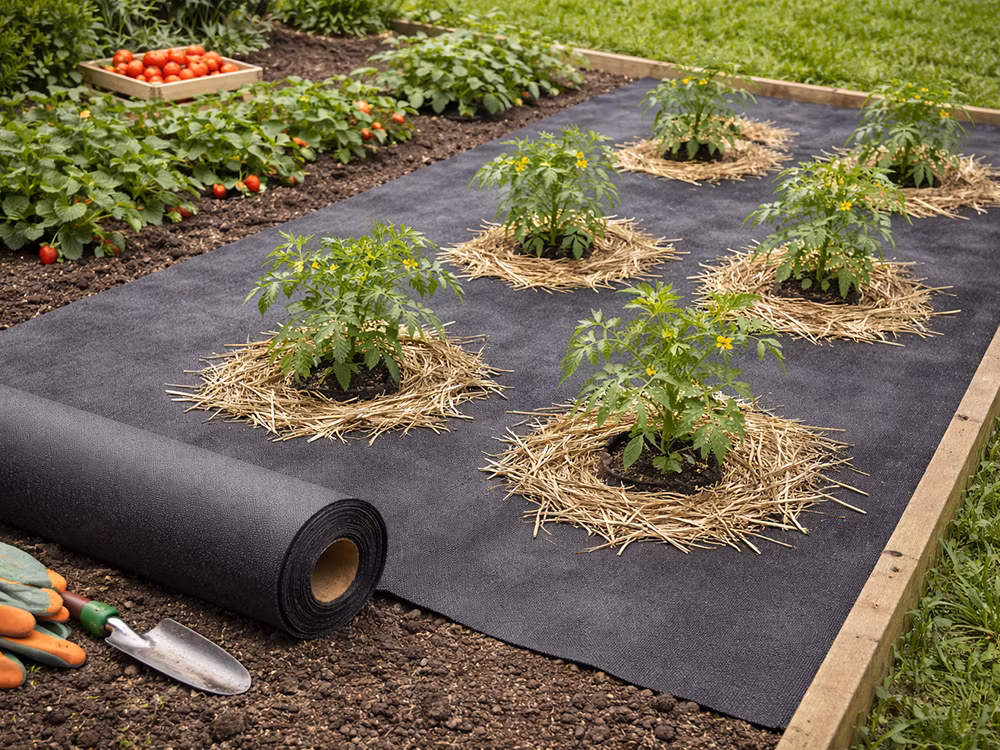 Marktäckväv 50g 1,5x50m – Ogräsduk svart | Agrotextil