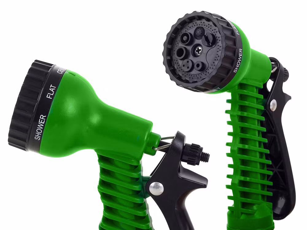 Expanderbar trädgårdsslang 22,5m – flexibel slang med munstycke