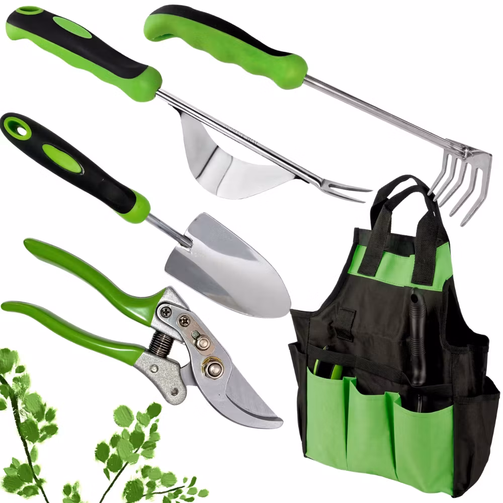 Trädgårdsverktyg set med väska – 4 delar | Sekatör & spade