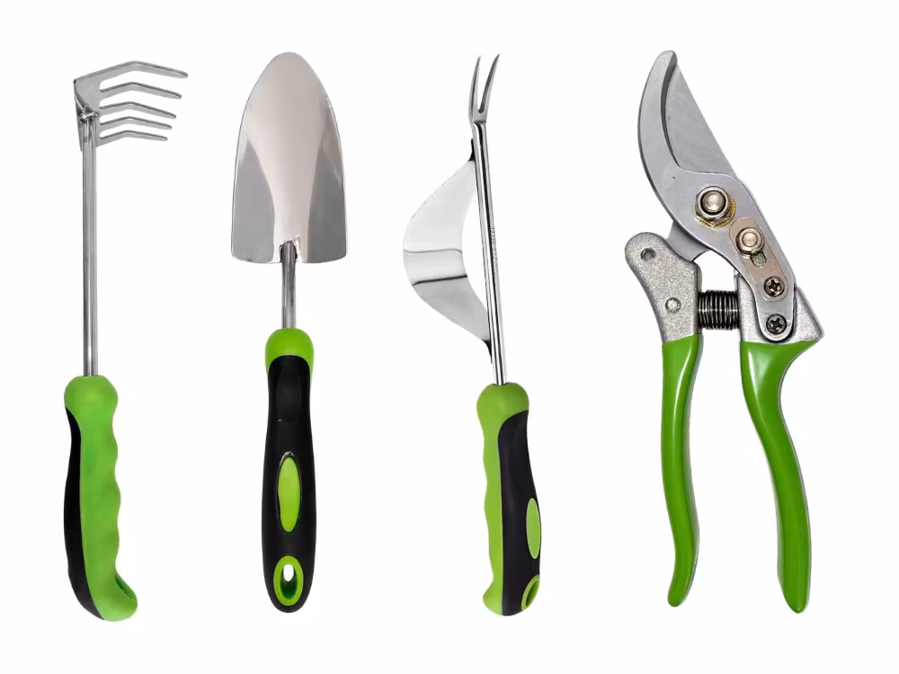 Trädgårdsverktyg set med väska – 4 delar | Sekatör & spade