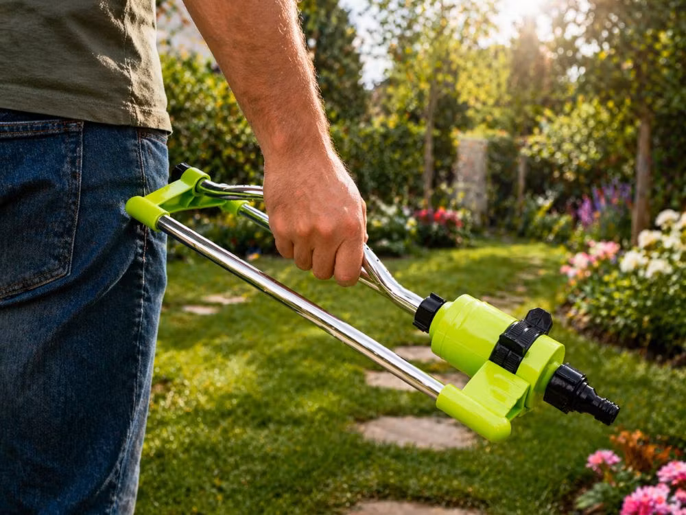 Oscillerande vattenspridare – 15 munstycken, justerbar räckvidd