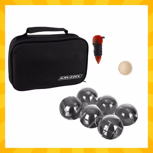 Boule set 6 klot med väska – Petanque spel utomhus