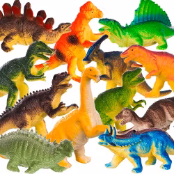 Dinosauriefigurer 12-pack – leksaksdinosaurier barn