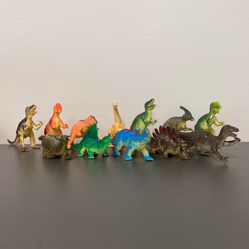Dinosauriefigurer 12-pack – leksaksdinosaurier barn